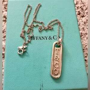 Tiffany & Co Tag Necklace, Sterling Silver 925